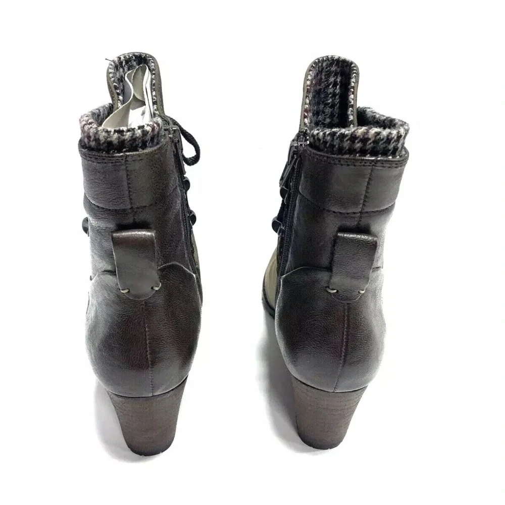 Rockport Women’s Lucinda Green Leather Ankle Boot Size 7 M